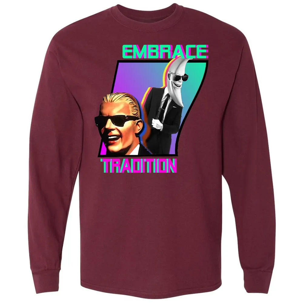 Long Sleeve T-Shirt - AUMDV4ER - Maroon - 11