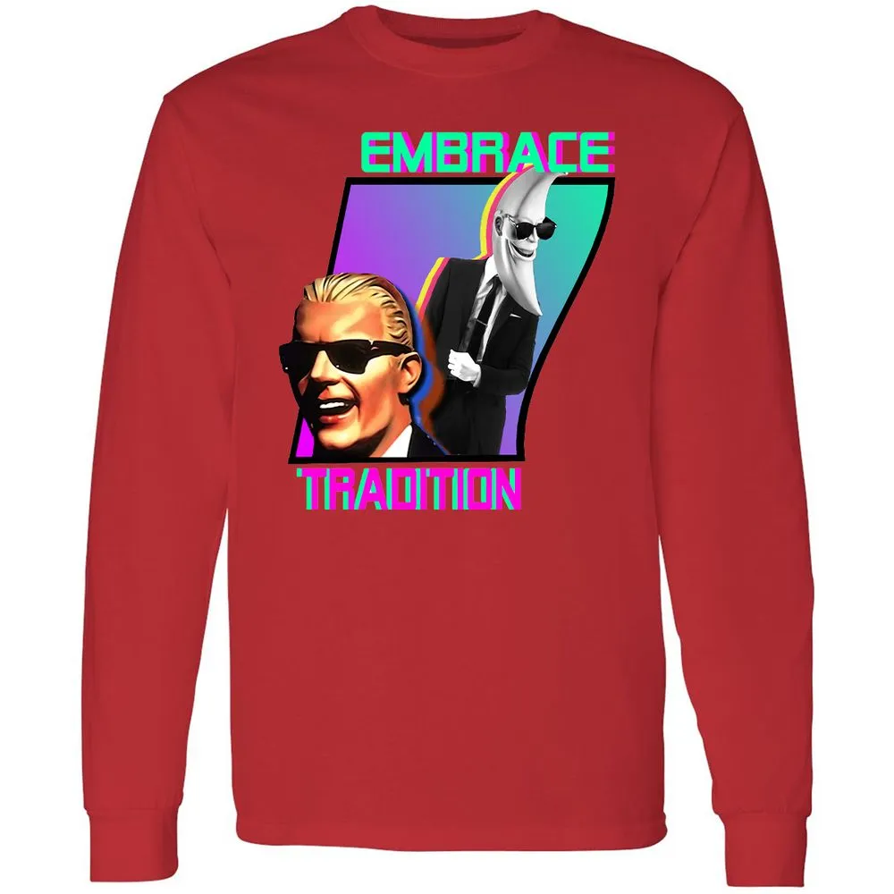 Long Sleeve T-Shirt - AUMDV4ER - Red - 14