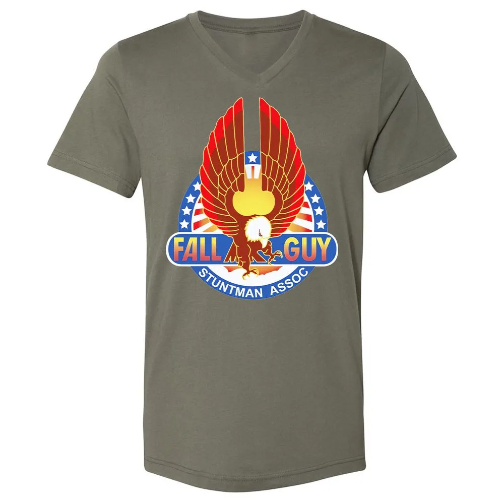 Unisex V-Neck T-Shirt - 9LQMVW6K - Military Green - 10