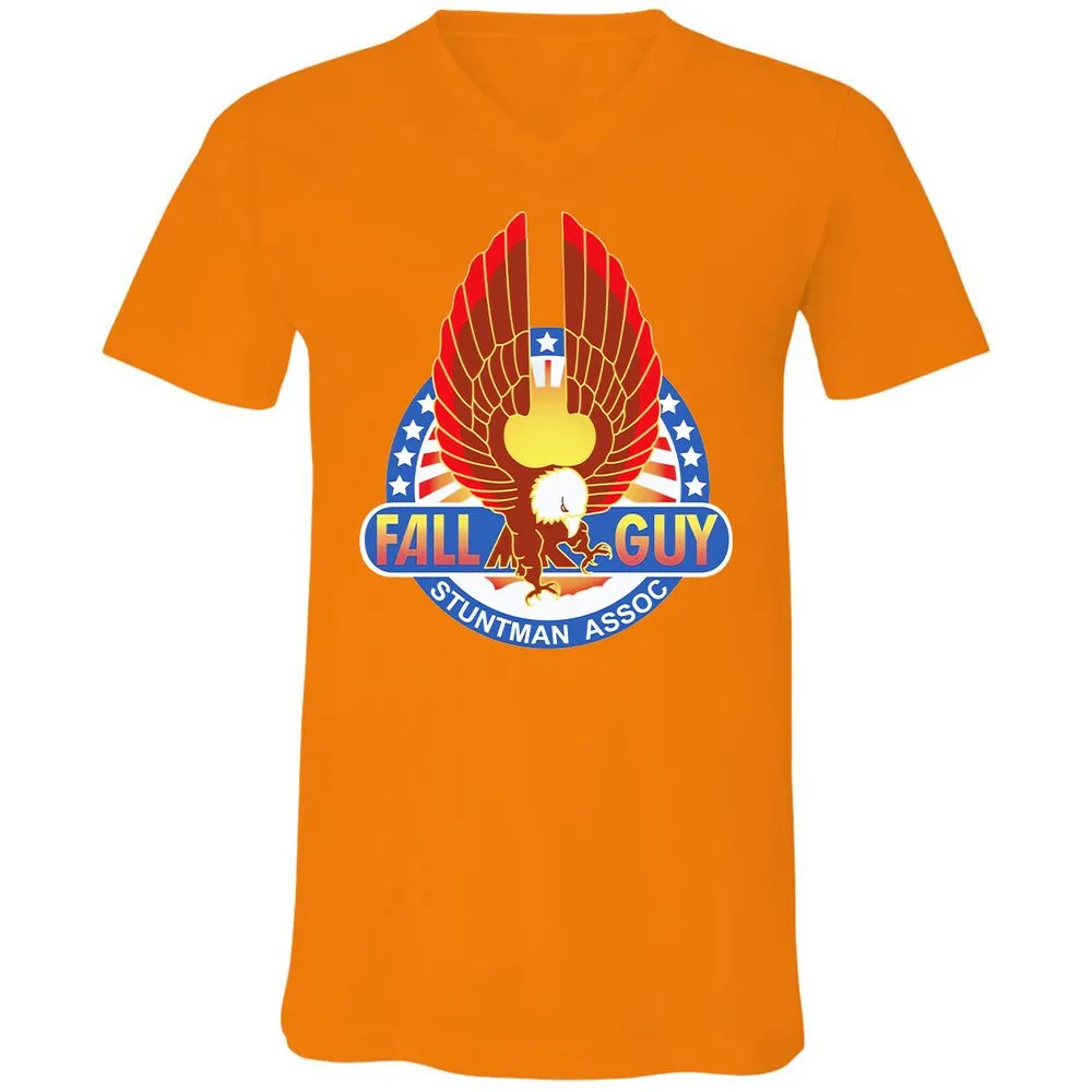 Unisex V-Neck T-Shirt - 9LQMVW6K - Orange - 11