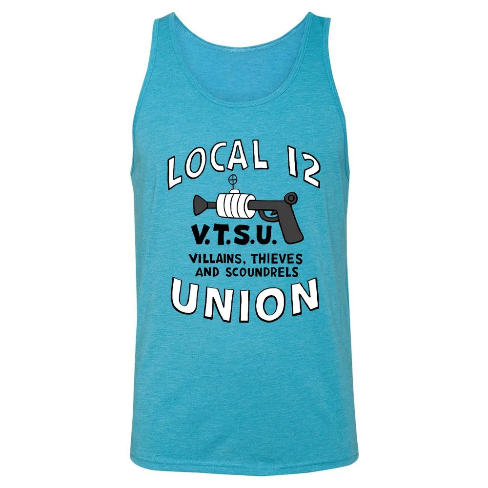 Unisex Jersey Tank - FETANWTV - Aqua Triblend - 3