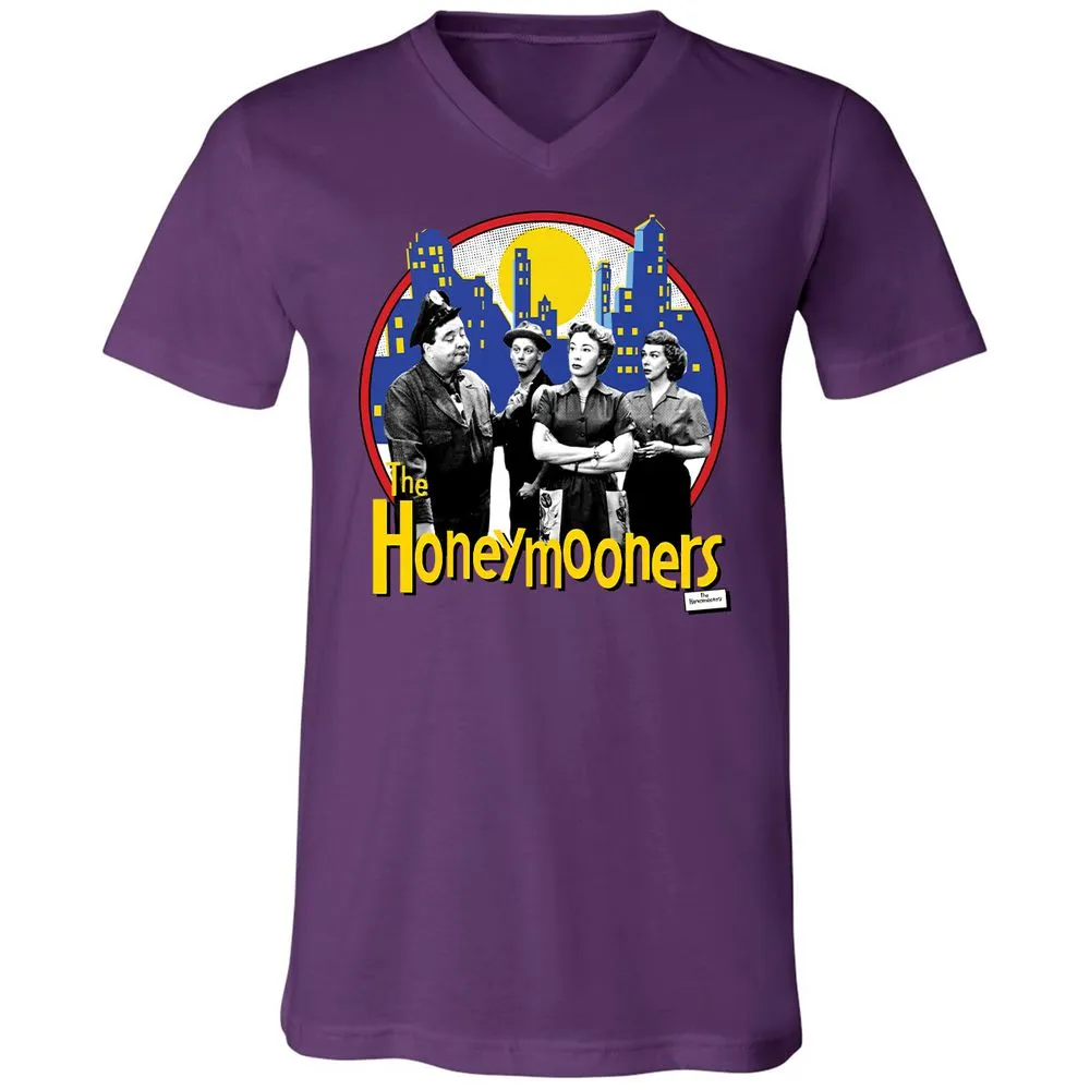 Unisex V-Neck T-Shirt - R1NDUA3N - Team Purple - 2
