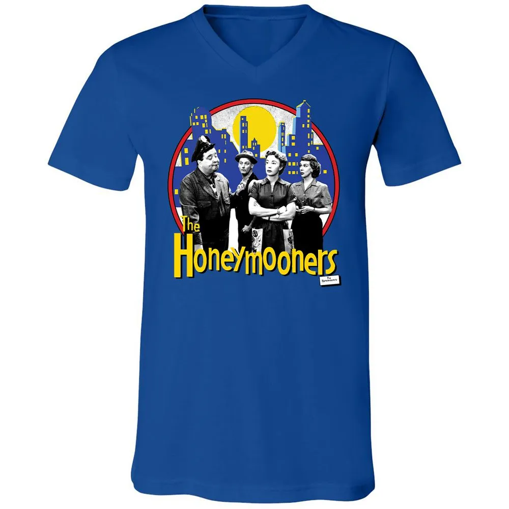 Unisex V-Neck T-Shirt - R1NDUA3N - True Royal - 4