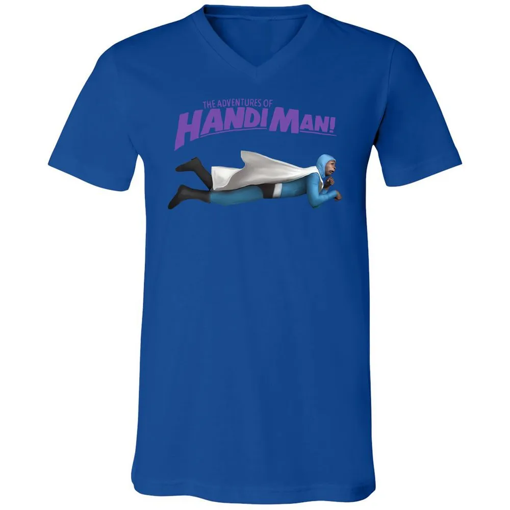 Unisex V-Neck T-Shirt - 6UEEKG3V - True Royal - 4