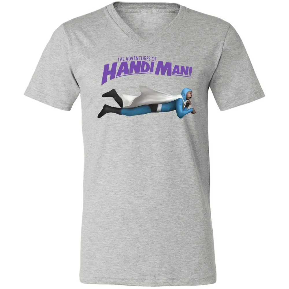 Unisex V-Neck T-Shirt - 6UEEKG3V - Athletic Heather - 7