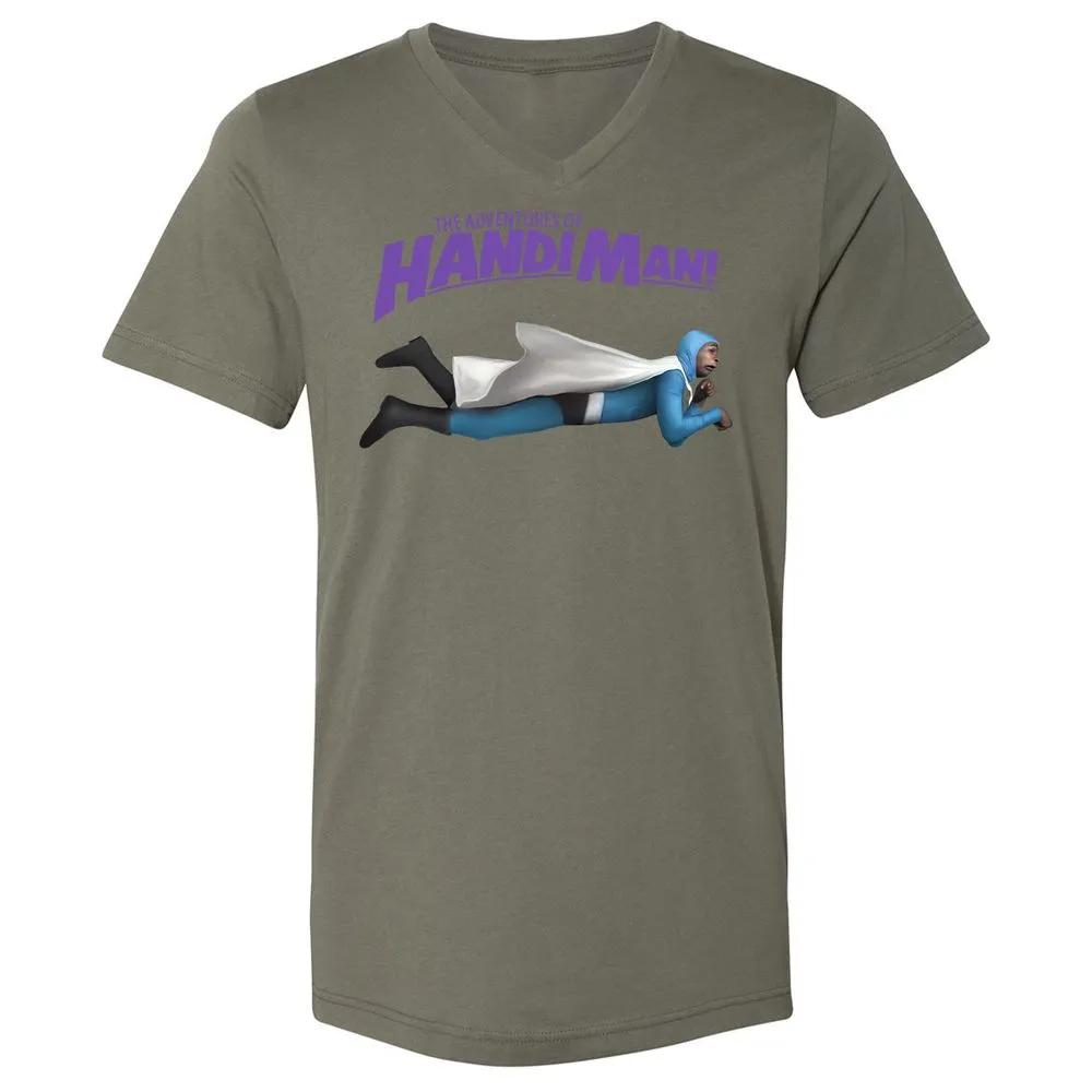 Unisex V-Neck T-Shirt - 6UEEKG3V - Military Green - 10