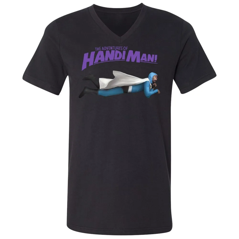 Unisex V-Neck T-Shirt - 6UEEKG3V - Black - 16