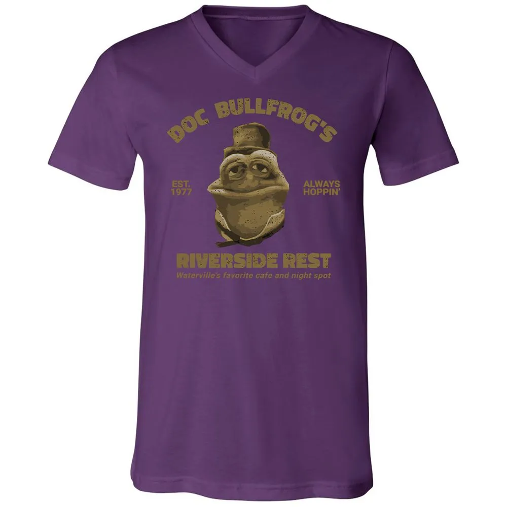 Unisex V-Neck T-Shirt - 62Q6EF5P - Team Purple - 2