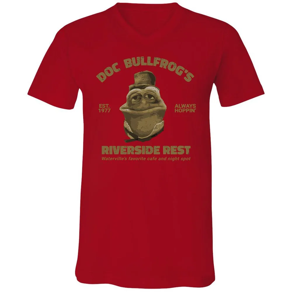 Unisex V-Neck T-Shirt - 62Q6EF5P - Red - 3