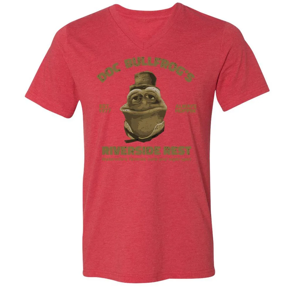 Unisex V-Neck T-Shirt - 62Q6EF5P - Heather Red - 5