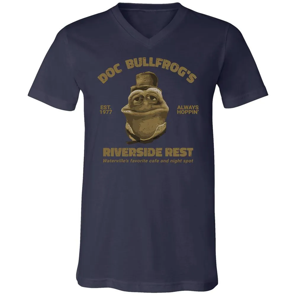 Unisex V-Neck T-Shirt - 62Q6EF5P - Navy - 9
