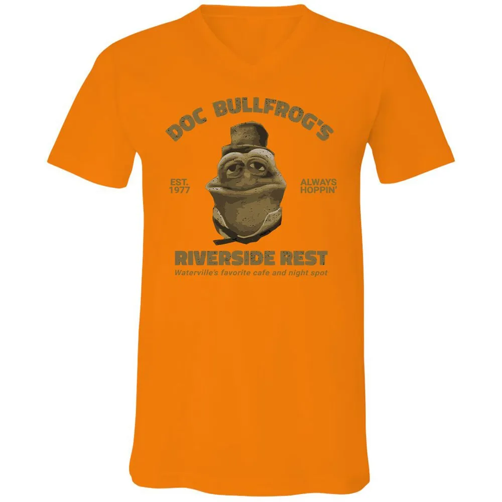 Unisex V-Neck T-Shirt - 62Q6EF5P - Orange - 11