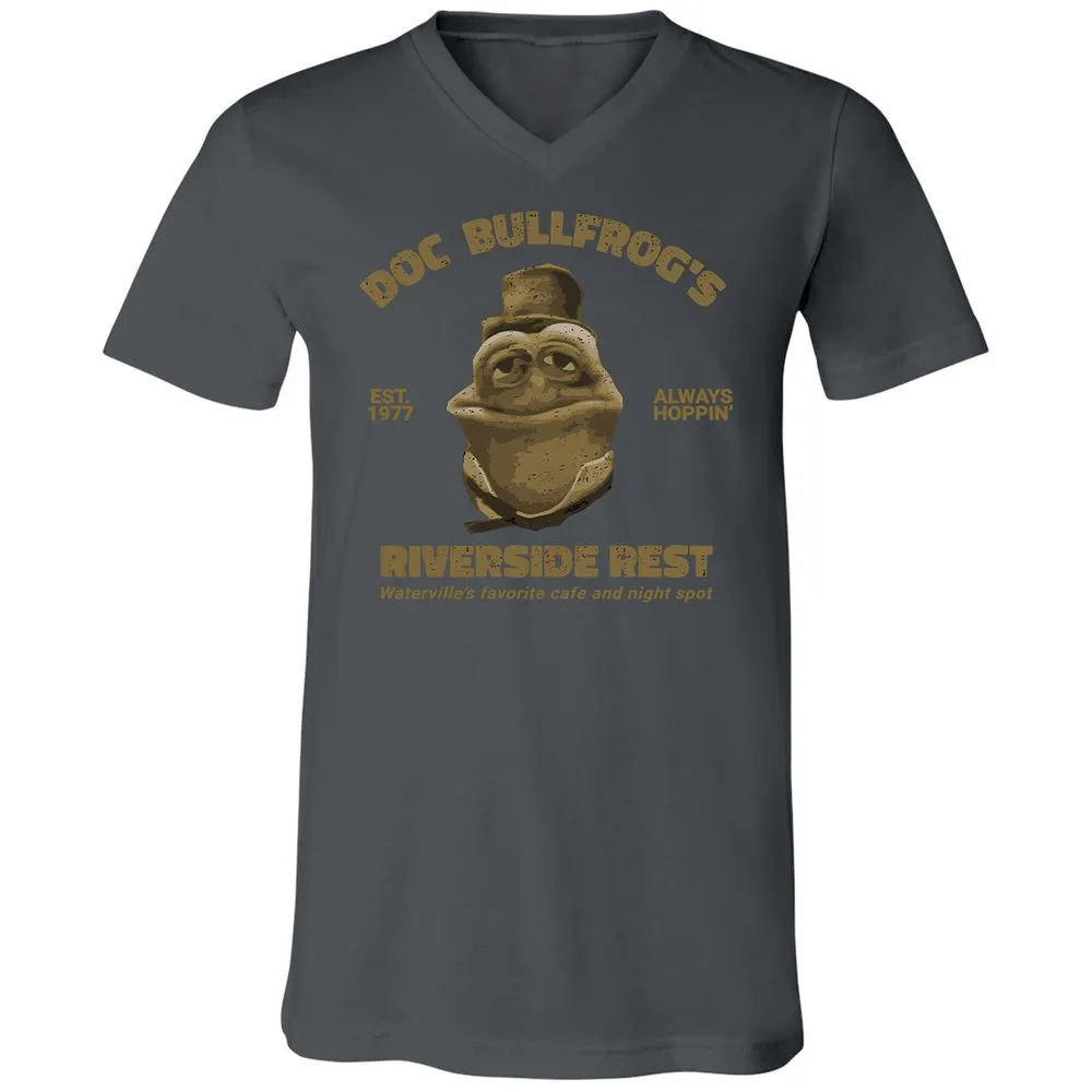 Unisex V-Neck T-Shirt - 62Q6EF5P - Asphalt - 12
