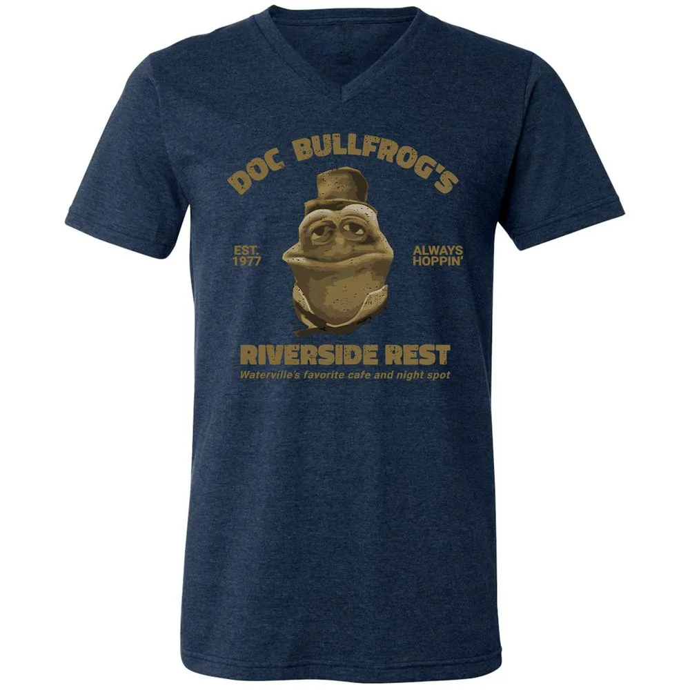Unisex V-Neck T-Shirt - 62Q6EF5P - Heather Navy - 15