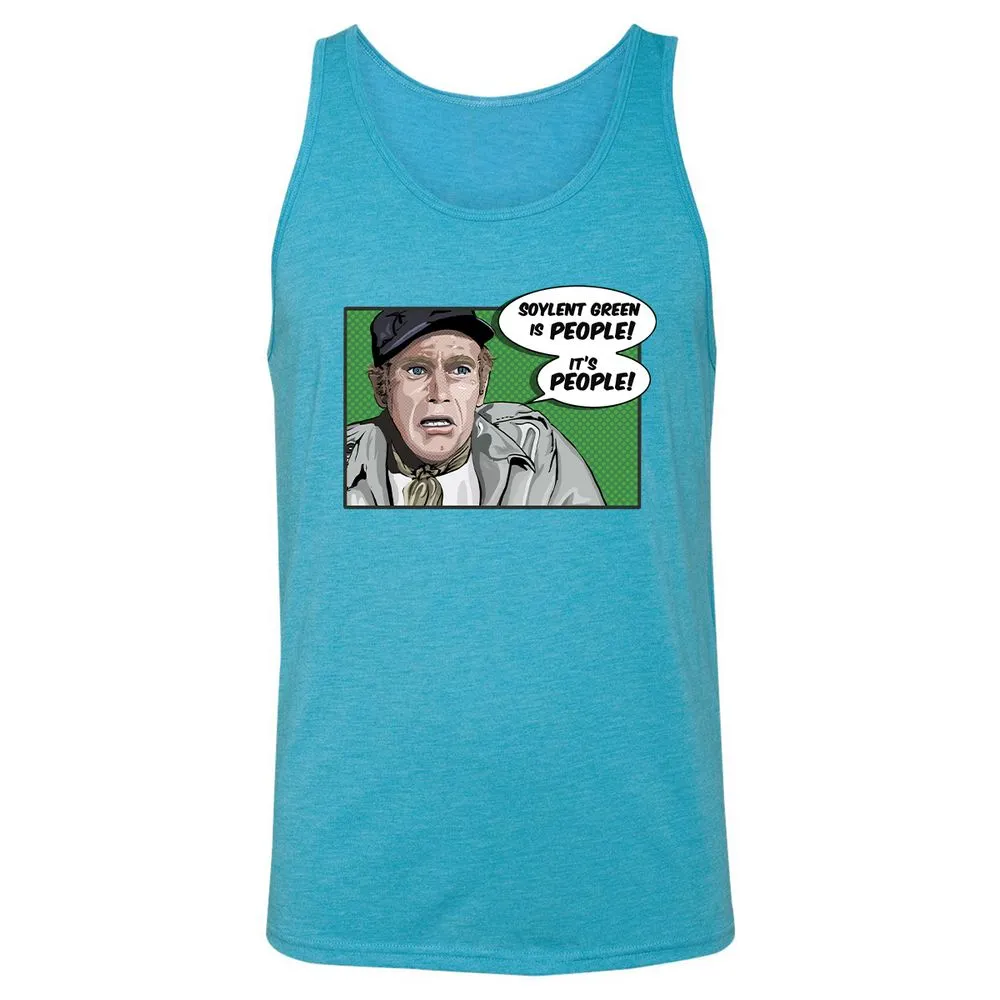 Unisex Jersey Tank - S2ZDXZML - Aqua Triblend - 3