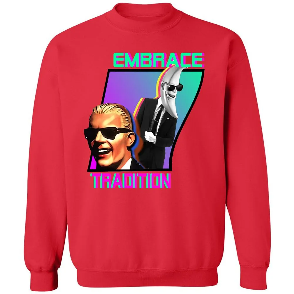 Classic Unisex Sweatshirt - VMEHGE5Q - Red - 5