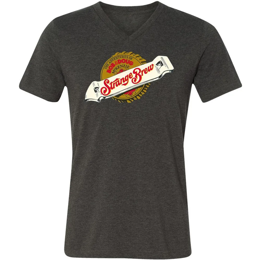 Unisex V-Neck T-Shirt - GJKMMQJY - Dark Grey Heather - 8