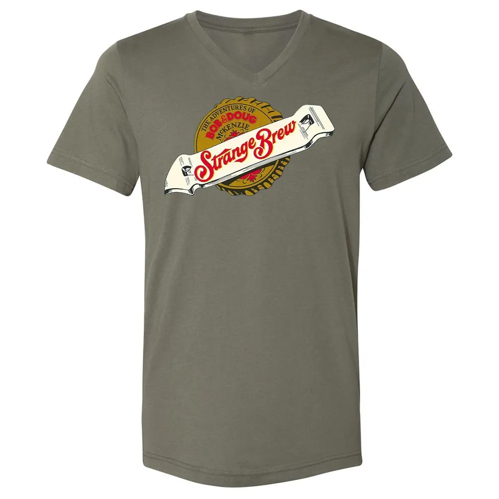 Unisex V-Neck T-Shirt - GJKMMQJY - Military Green - 10