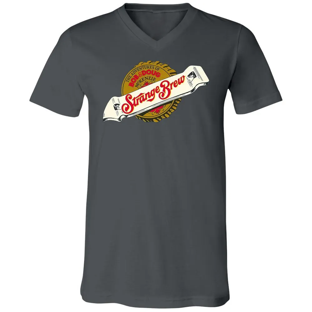 Unisex V-Neck T-Shirt - GJKMMQJY - Asphalt - 12