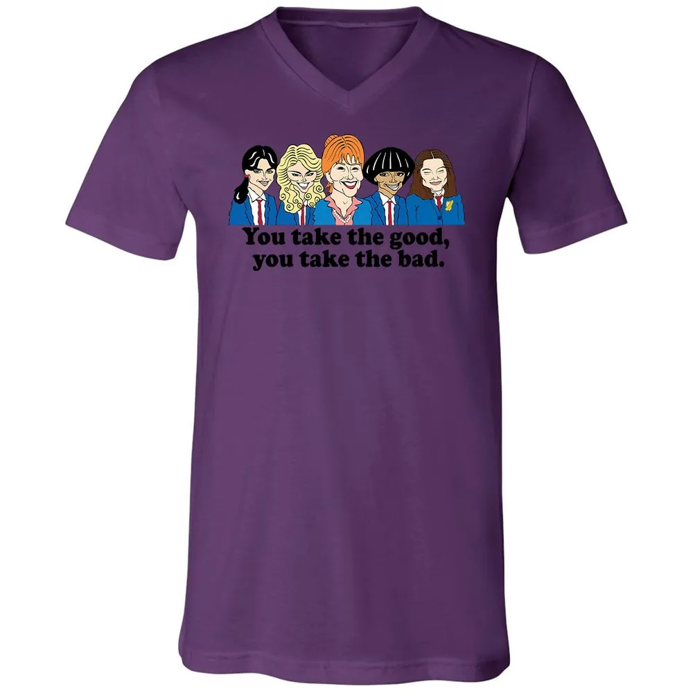Unisex V-Neck T-Shirt - 6H126JMN - Team Purple - 2