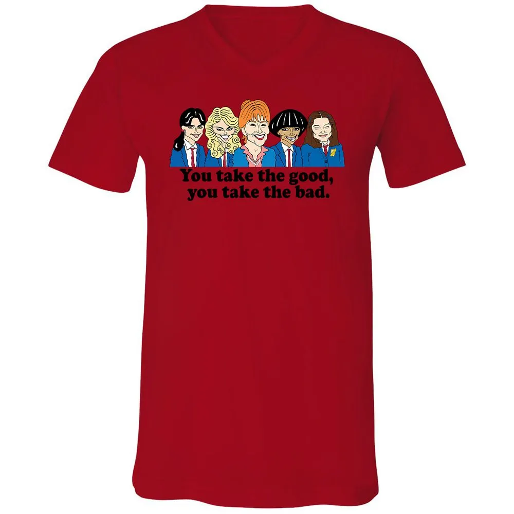 Unisex V-Neck T-Shirt - 6H126JMN - Red - 3