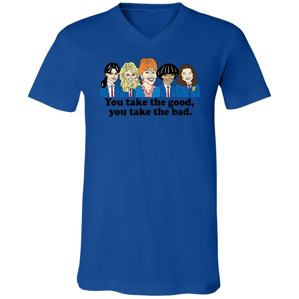 Unisex V-Neck T-Shirt - 6H126JMN - True Royal - 4