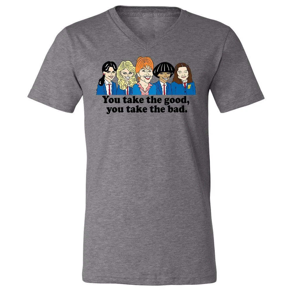 Unisex V-Neck T-Shirt - 6H126JMN - Deep Heather - 13