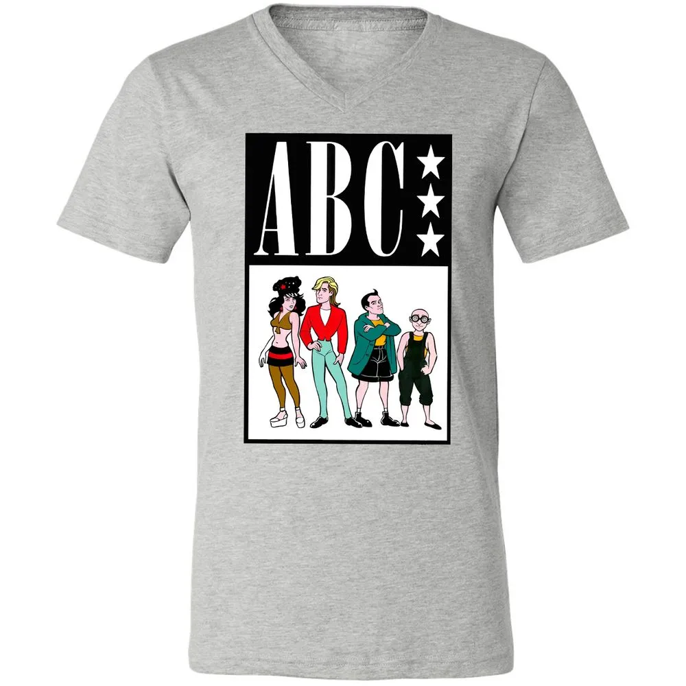 Unisex V-Neck T-Shirt - Q5R63BBW - Athletic Heather - 7