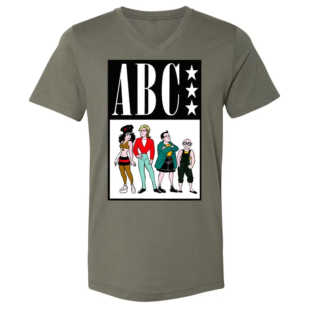 Unisex V-Neck T-Shirt - Q5R63BBW - Military Green - 10