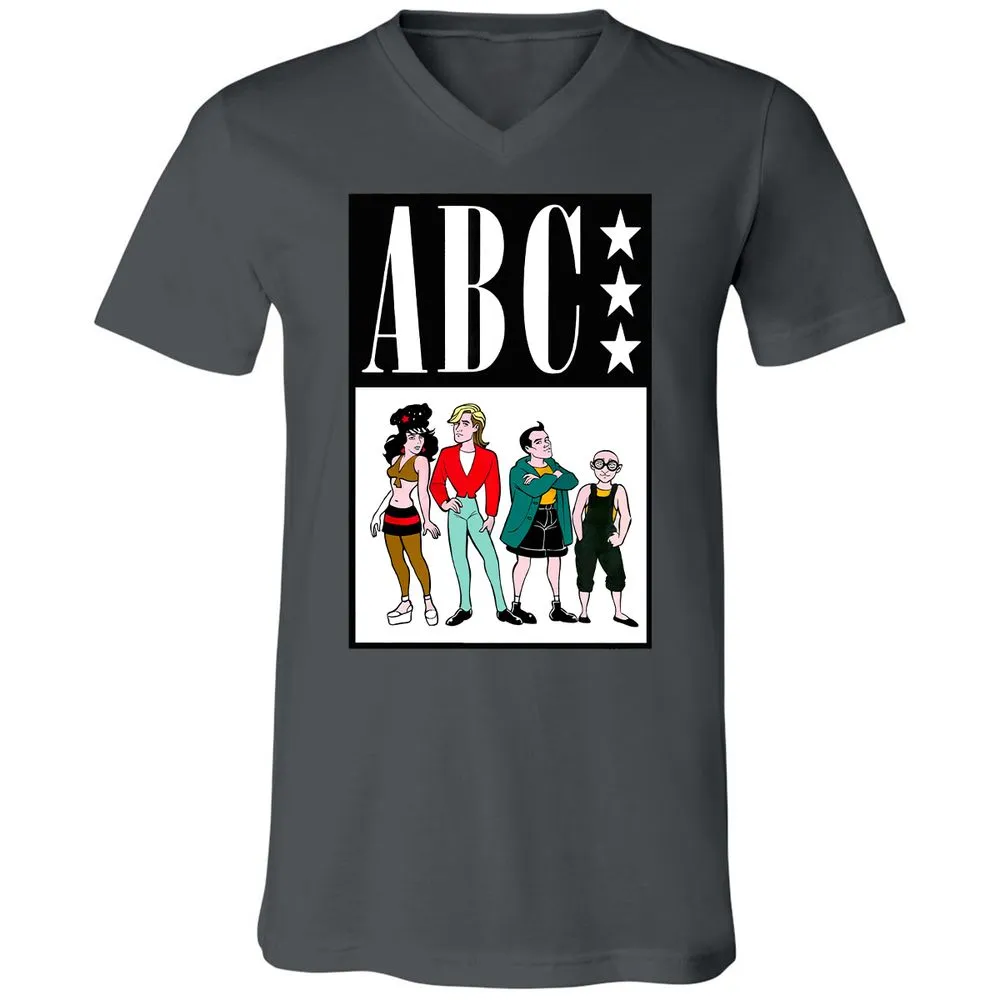 Unisex V-Neck T-Shirt - Q5R63BBW - Asphalt - 12