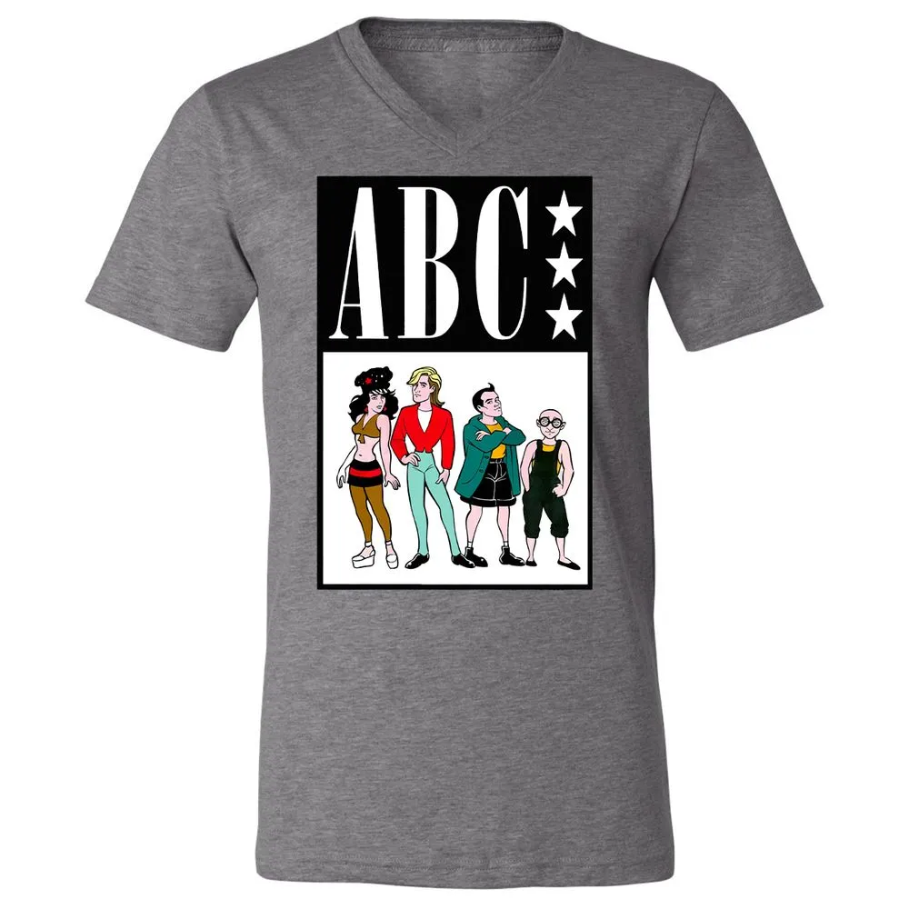 Unisex V-Neck T-Shirt - Q5R63BBW - Deep Heather - 13