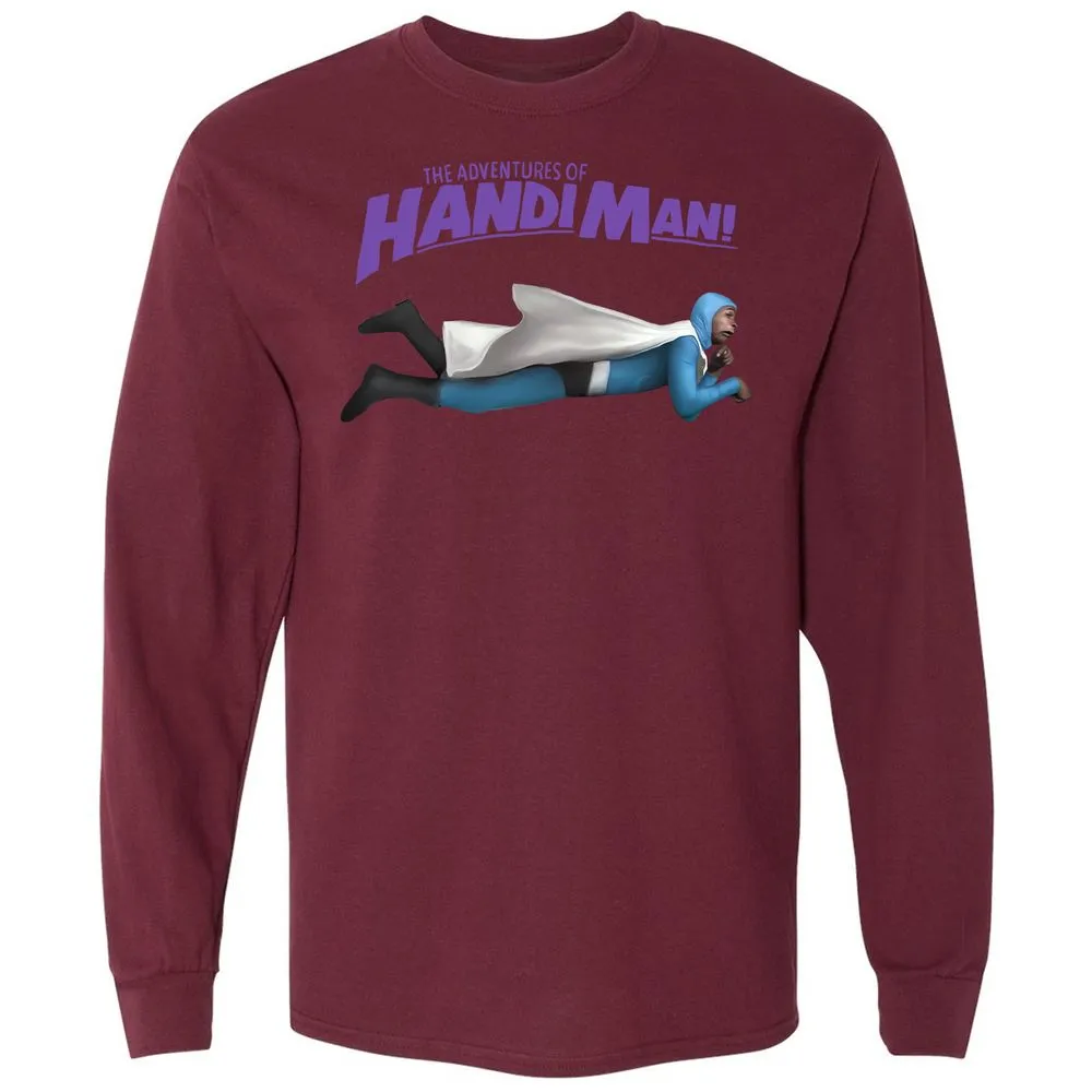 Long Sleeve T-Shirt - BXS9GBJU - Maroon - 11