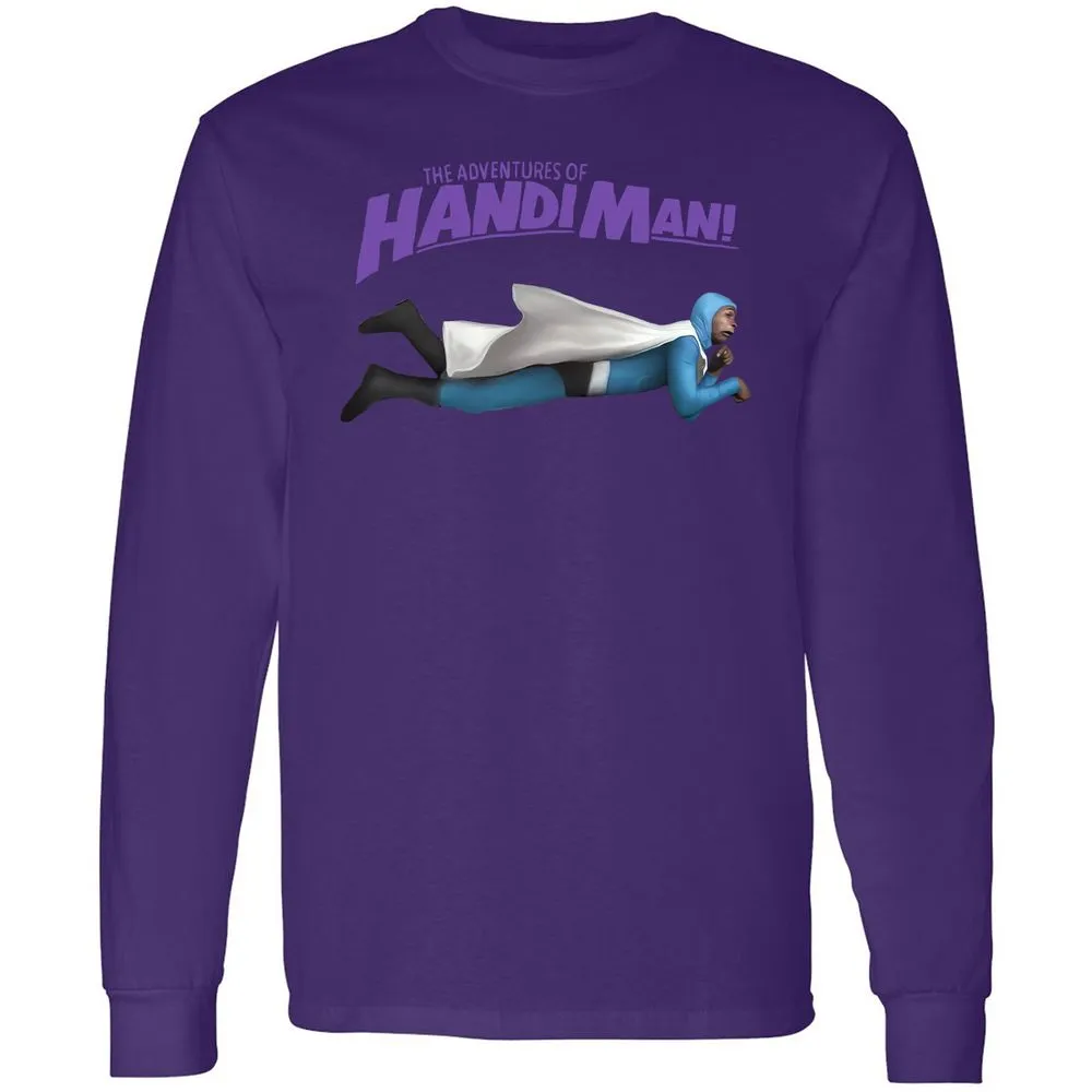 Long Sleeve T-Shirt - BXS9GBJU - Purple - 13