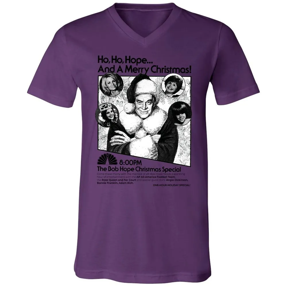 Unisex V-Neck T-Shirt - UJVG6X6C - Team Purple - 2