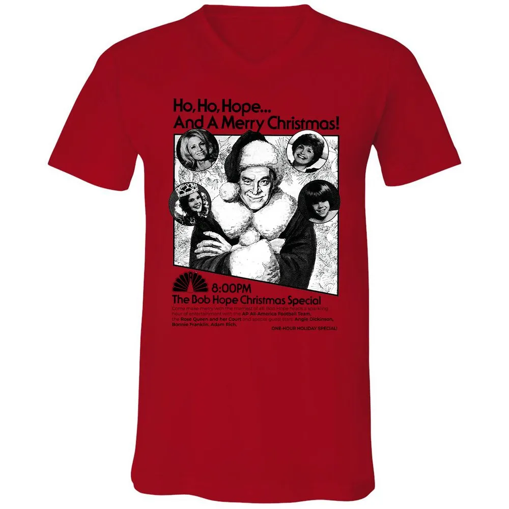 Unisex V-Neck T-Shirt - UJVG6X6C - Red - 3