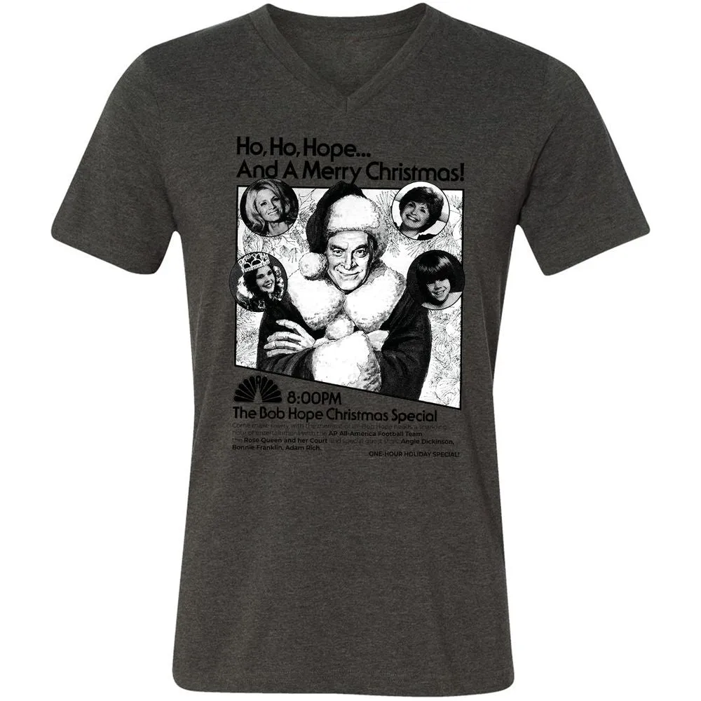 Unisex V-Neck T-Shirt - UJVG6X6C - Dark Grey Heather - 8