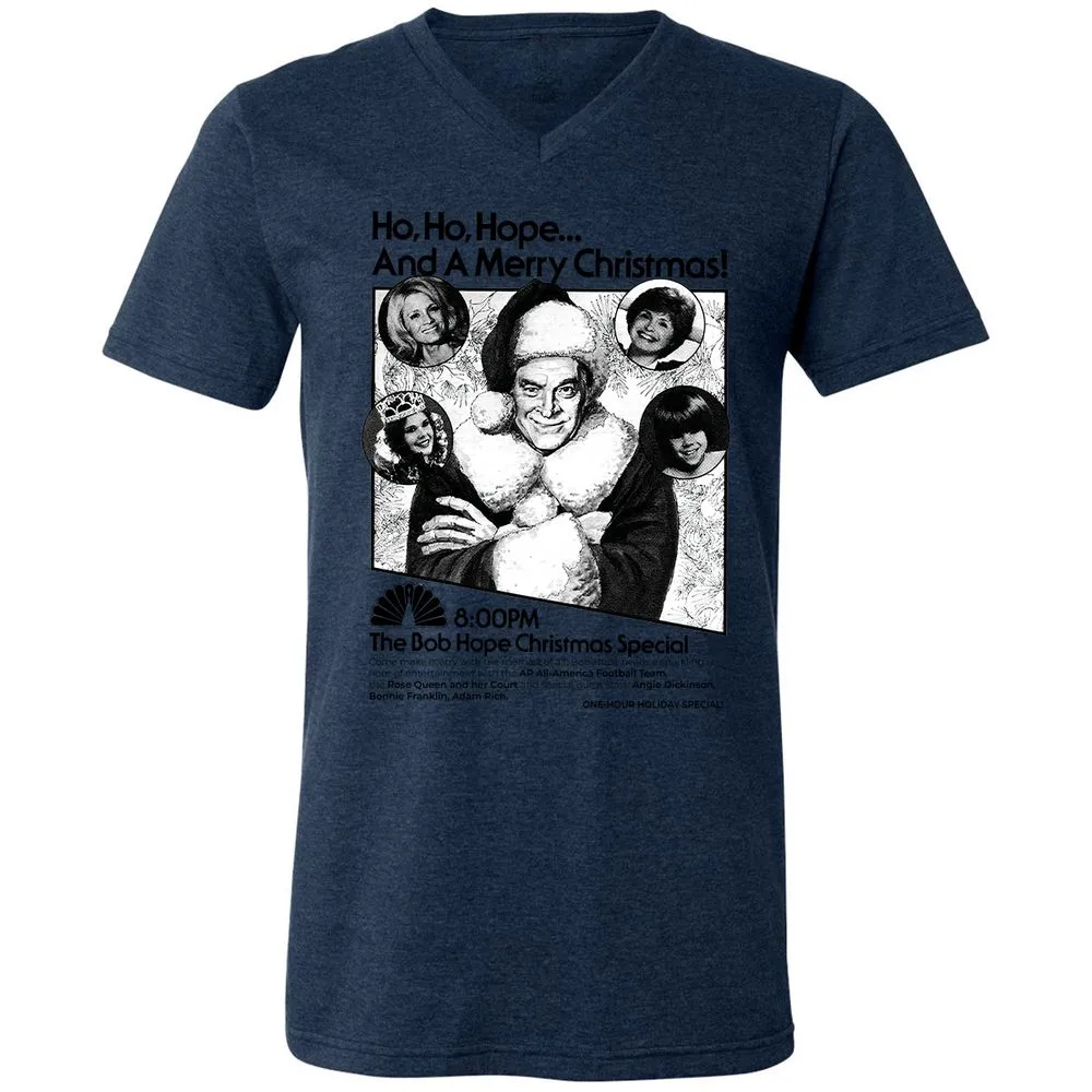 Unisex V-Neck T-Shirt - UJVG6X6C - Heather Navy - 15