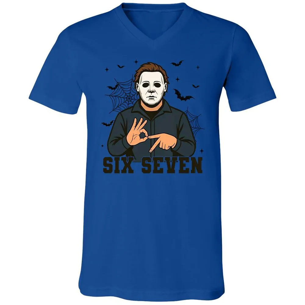 Unisex V-Neck T-Shirt - 5SCMJXG2 - True Royal - 4