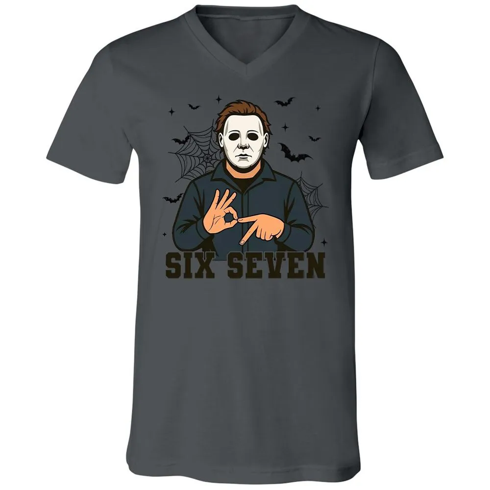 Unisex V-Neck T-Shirt - 5SCMJXG2 - Asphalt - 12