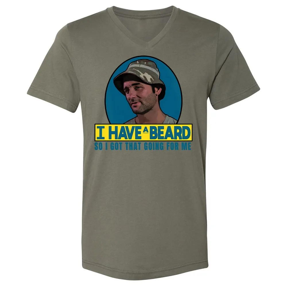 Unisex V-Neck T-Shirt - QAT6EYAU - Military Green - 10