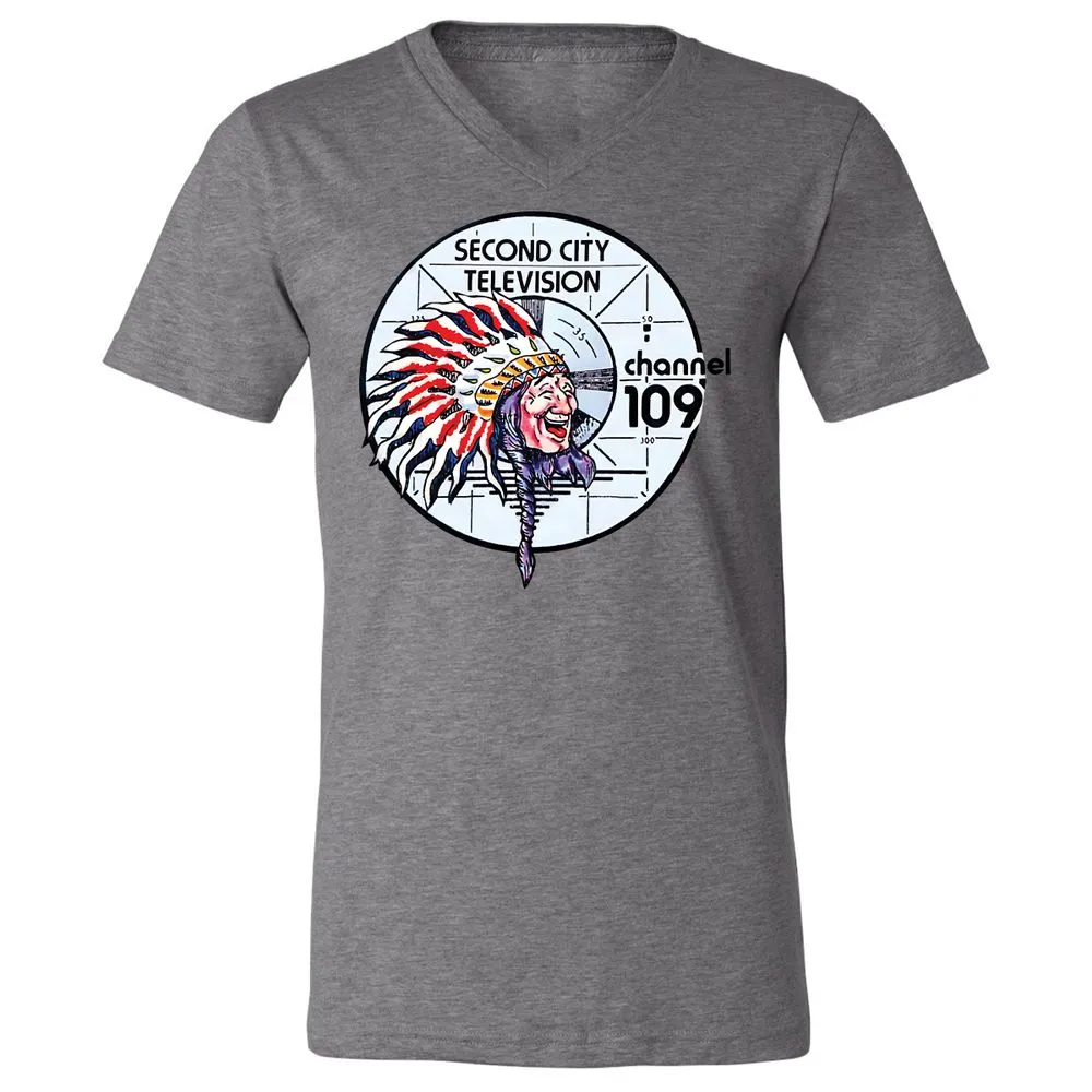 Unisex V-Neck T-Shirt - 6LZ6C9SR - Deep Heather - 13