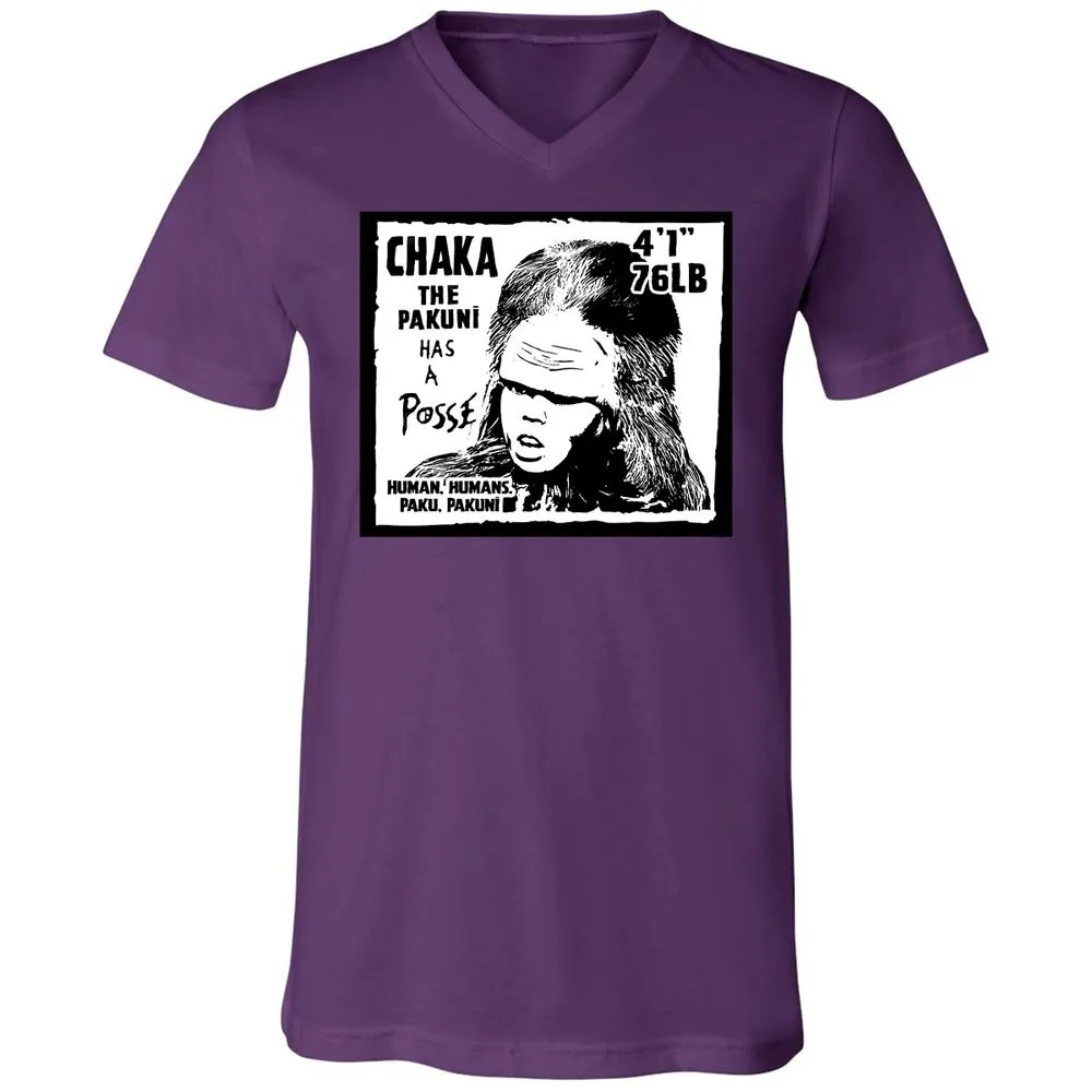 Unisex V-Neck T-Shirt - HWTV1J9A - Team Purple - 2