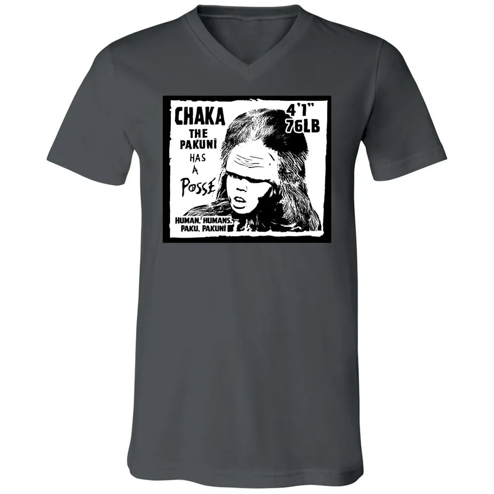 Unisex V-Neck T-Shirt - HWTV1J9A - Asphalt - 12