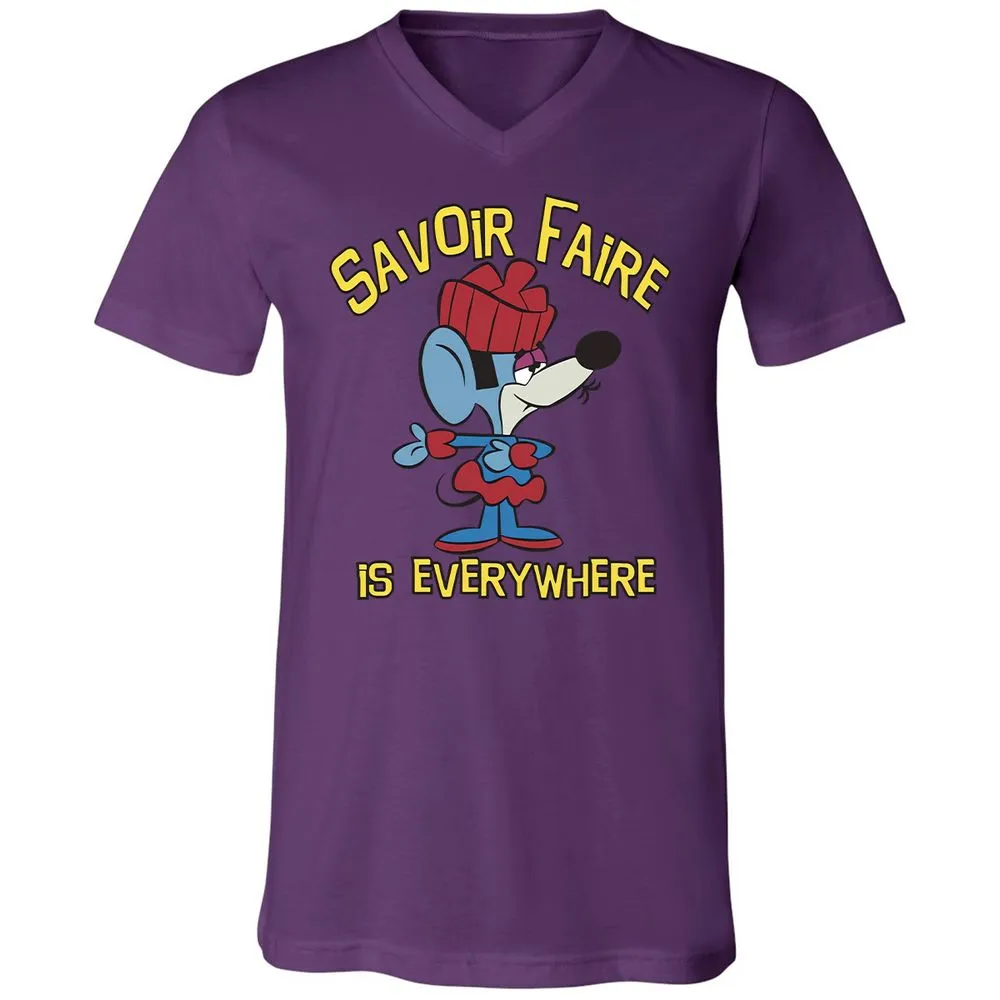 Unisex V-Neck T-Shirt - E95PJMNG - Team Purple - 2