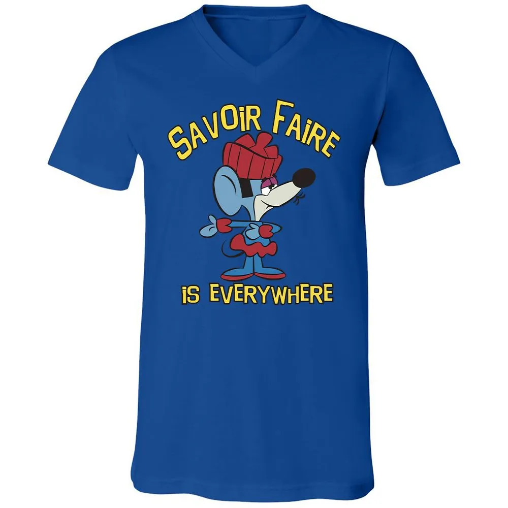 Unisex V-Neck T-Shirt - E95PJMNG - True Royal - 4