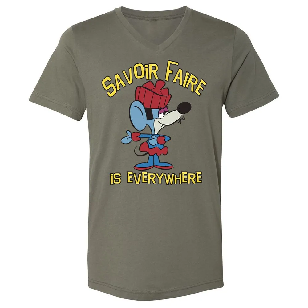 Unisex V-Neck T-Shirt - E95PJMNG - Military Green - 10