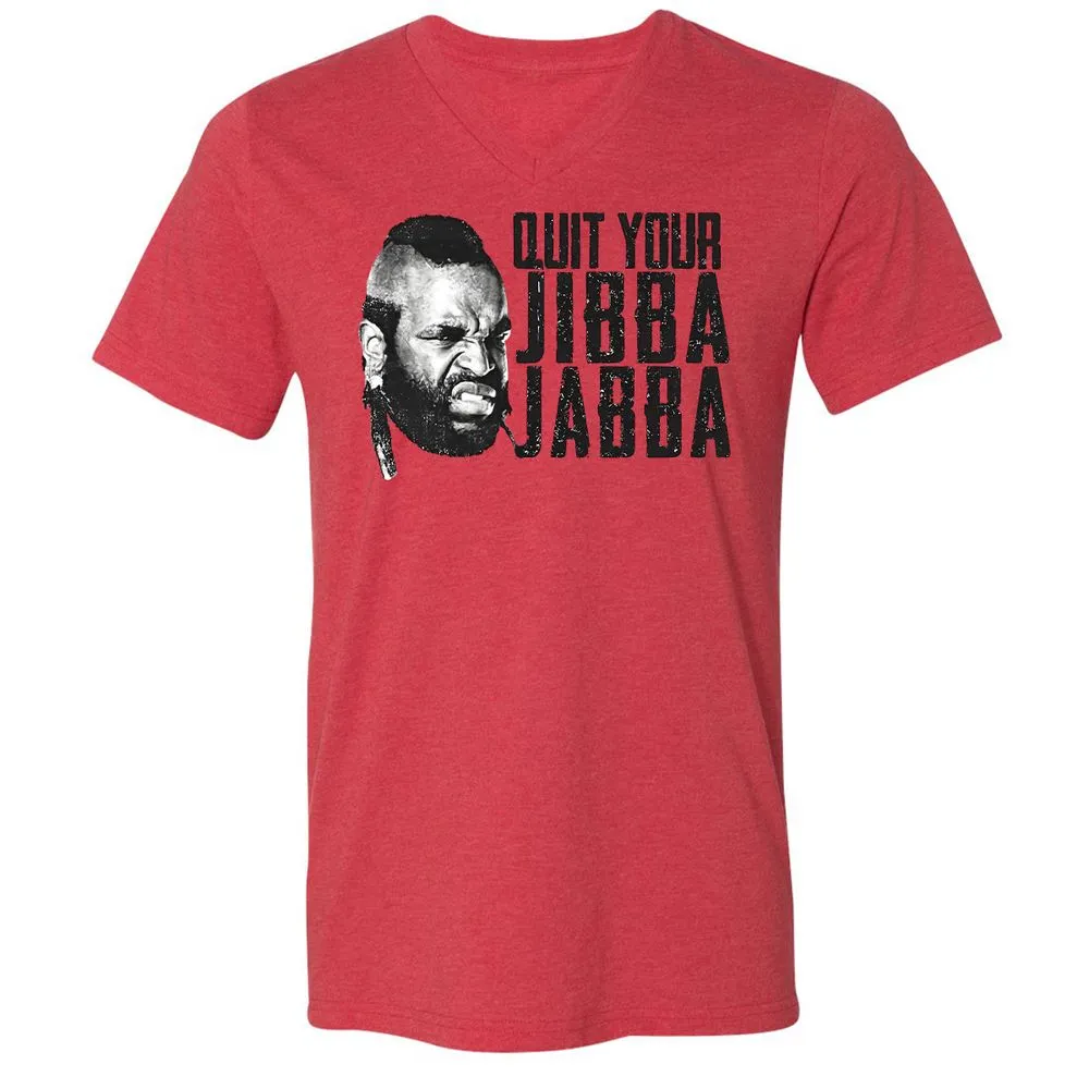 Unisex V-Neck T-Shirt - TLUMHTFQ - Heather Red - 5