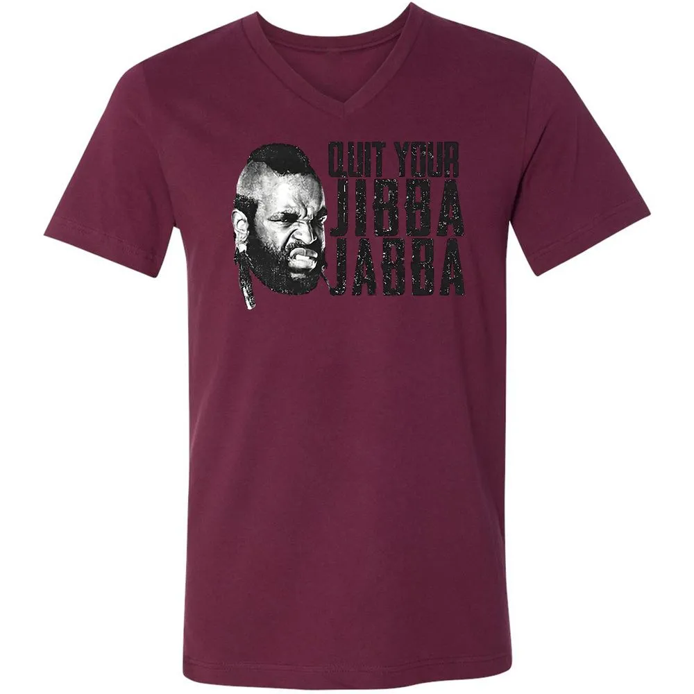 Unisex V-Neck T-Shirt - TLUMHTFQ - Maroon - 6