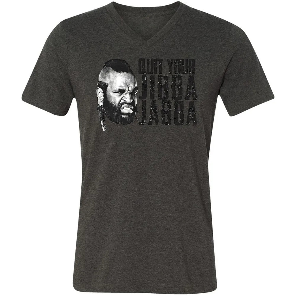 Unisex V-Neck T-Shirt - TLUMHTFQ - Dark Grey Heather - 8