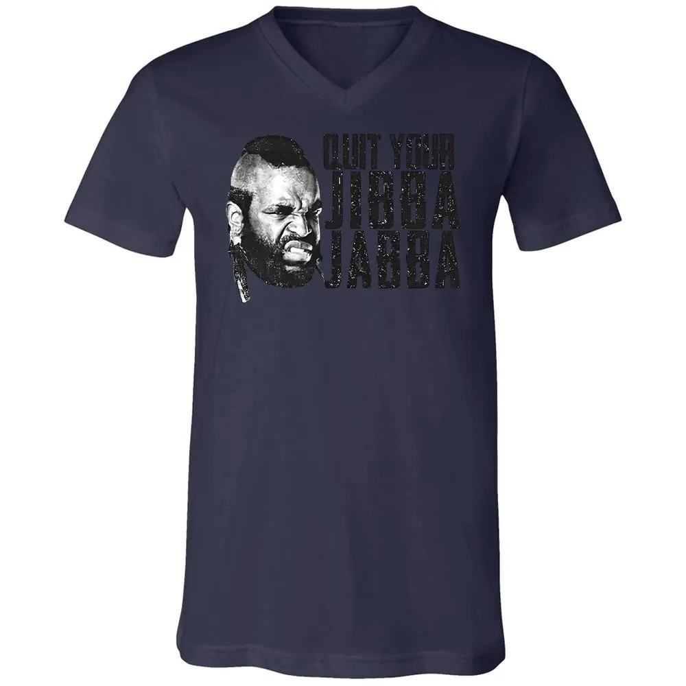 Unisex V-Neck T-Shirt - TLUMHTFQ - Navy - 9